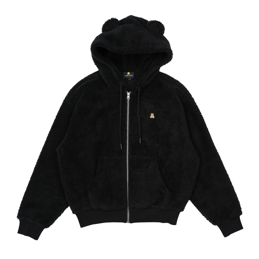 Teddy Fresh BEAR EAR SHERPA HOODED COAT